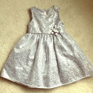 EUC silver sequin dress